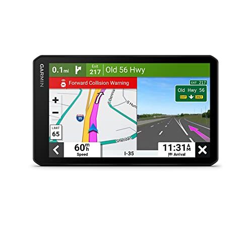 Garmin DriveCam™ 76, Large, Easy-to-Read 7” GPS car Navigator, Built-in Dash Cam, Automatic Incident Detection, High-Resolution Birdseye Satellite Imagery