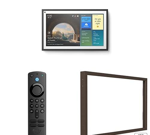 Echo Show 15 Bundle. Includes Echo Show 15 | Full HD 15.6" smart display with Alexa and Fire TV built in, Remote, and Frame included