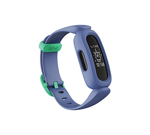 Fitbit Ace 3 Activity Tracker for Kids 6+, Blue/astro Green, One Size