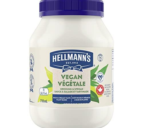 Hellmann's Dressing & Sandwich Spread for vegan burgers and salads Vegan gluten free and non-gmo condiment 710 ml