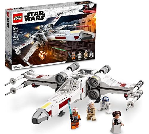 LEGO Star Wars Luke Skywalker's X-Wing Fighter 75301 Building Toy, Gifts for Kids, Boys & Girls with Princess Leia Minifigure and R2-D2 Droid Figure