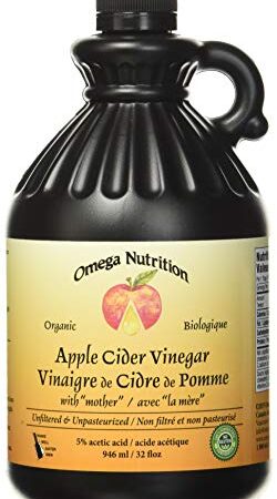 Omega Nutrition Organic Apple Cider Vinegar, 0.946 L