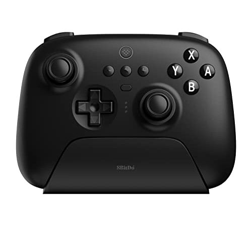 8Bitdo Ultimate Bluetooth Controller with Charging Dock, Wireless Pro Controller for Switch, Windows and Steam Deck (Black)