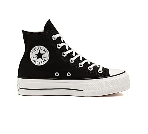 Converse Women's Chuck Taylor All Star Lift Sneakers, Black/White/Core Black, 8 Women/6.5 Men