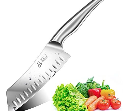 DDF iohEF Kitchen Knife, Chef's Knife in Stainless Steel Professional Cooking Knife, 20cm Antiseptic Non-Slip Ultra Sharp Knife with Ergonomic Handle Ideal for Kitchen/Restaurant