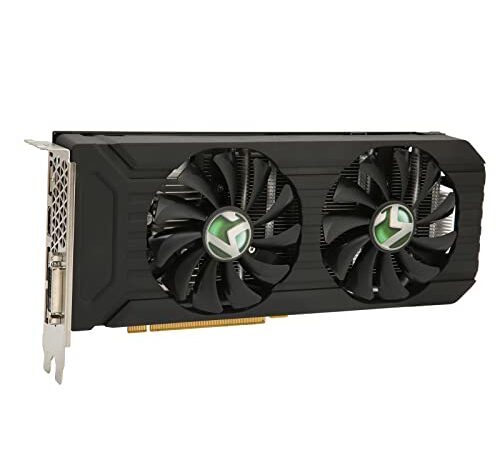 GDDR5 Graphics Card, GTX 1660 6GB/5GB/3GB GDDR5 192bit Gaming Graphics Card, Dual Fans Low Noise 4K HDR, HDMI DVI DP Interface, for Desktop Computer(3GB)