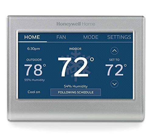 Honeywell Home RTH9585WF1004 Wi-Fi Smart Color Thermostat, 7 Day Programmable, Touch Screen, Energy Star, Alexa Ready, C-Wire Required