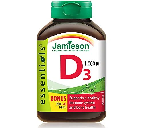 Jamieson Vitamin D3 1,000 IU, 240 Count (Pack of 1)