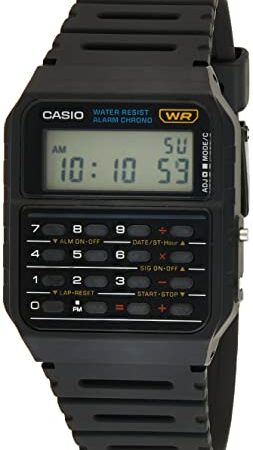 Casio Men's Twincept Databank Ani-Digi Resin Watch Black CA-53W-1CR