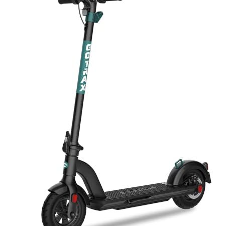 Gotrax Gmax Ultra Electric Scooter -10" Pneumatic Tires -LG Battery 64-72KM Long Range&32km/h - Double Anti-Theft Lock, Bright Headlight and Taillight, Cruise Control Escooter for Adult, Black