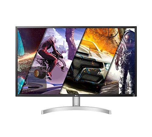 LG Ultrafine 32UL500-W 32 Inch UHD VA 4ms 60Hz 4K Monitor with AMD FreeSync, Silver/White