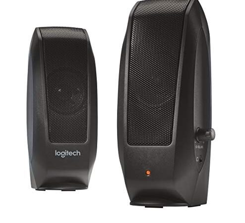 Logitech S120 2.0 Stereo Speakers, Black