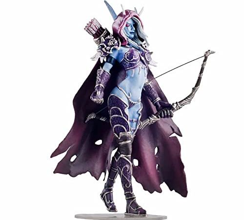 REOZIGN Arthas, Sylvanas Anime Figures Model, World of Warcraft PVC Action Cartoon Manga Game Character Model Statue Figure Toy Collectibles Decorations Gifts for Aniime Fans (Sylvanas 18cm)