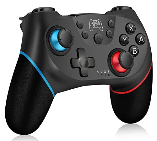 Switch Controller for Nintendo, Wireless Pro Controller for Nintendo Switch/Switch Lite, Switch Remote Controller Gamepad Joystick, Turbo and Dual Vibration