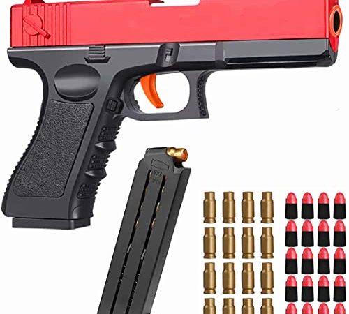 Ztalee Foam Ejection Toy Blaster, Shooting with Foam Darts, Blasters for Kids, Shooting Games, Backyard Fun and Outdoor Games, Toys Foam Blaster for Adults, Boys and Girls Ages 12+ Red (Red)